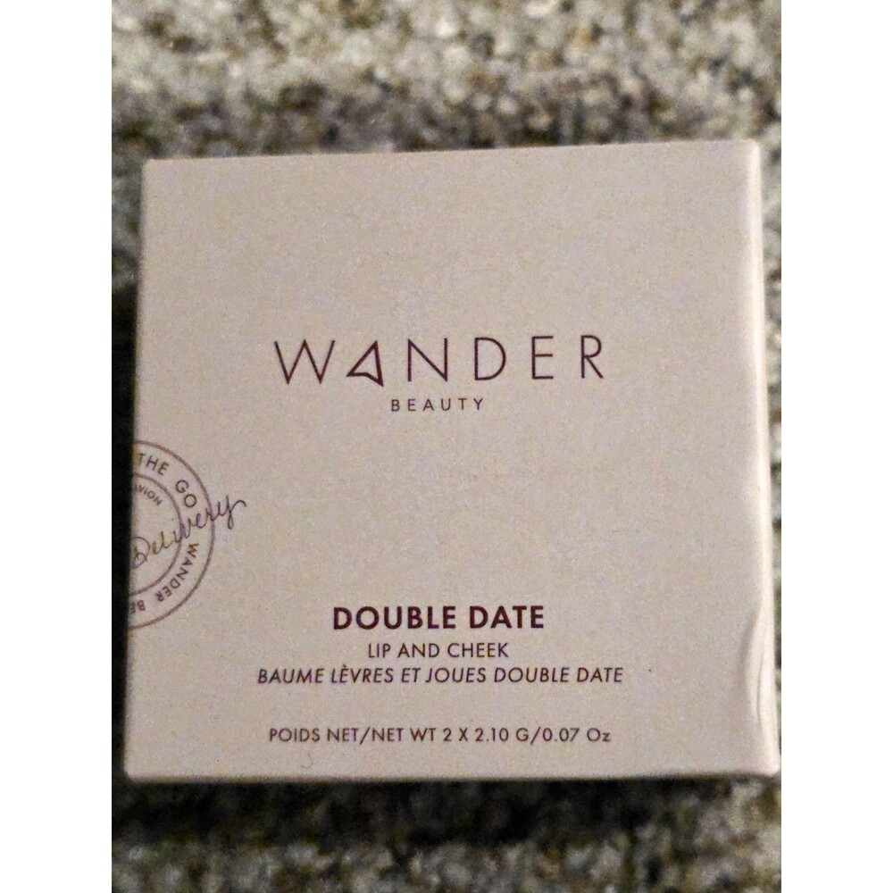 Wander Beauty Double Date Lip & Cheek Balm Duo Hydrating Natural Pink 0.07 oz